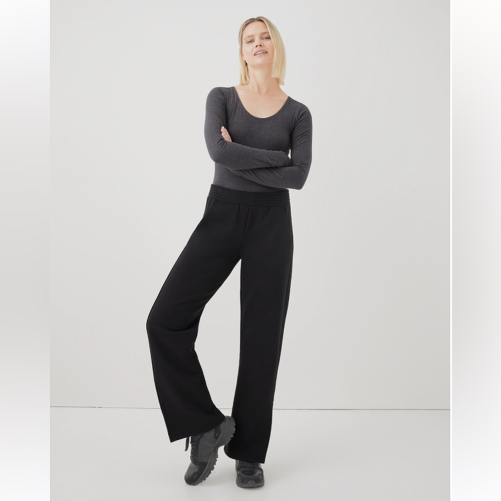 Pact Womens Organic Cotton Side Slit Sweatpants Size S, New without Tag